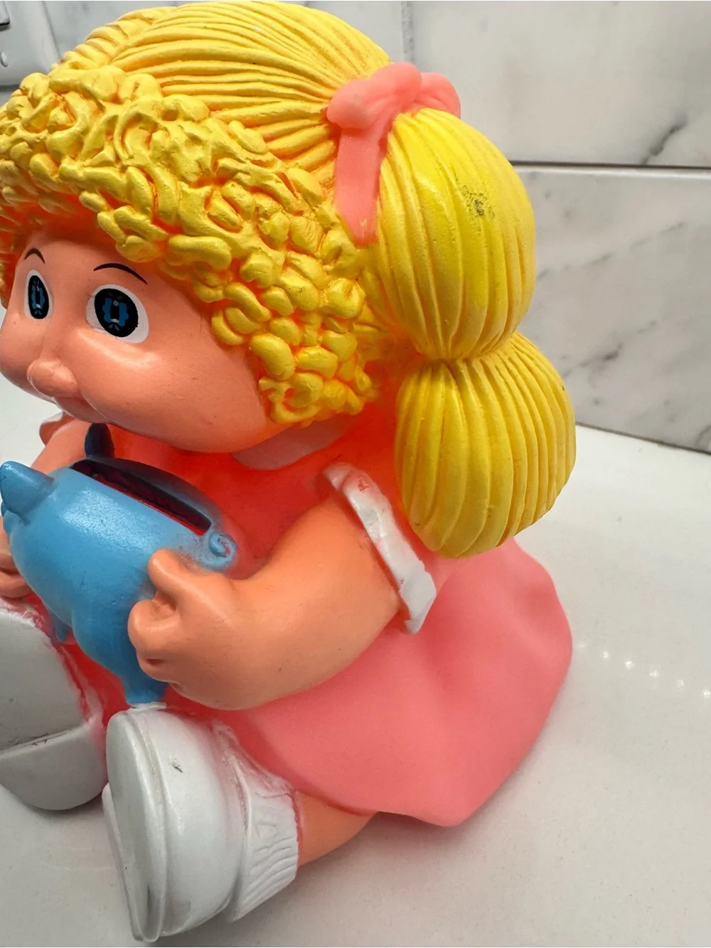 Vintage 1983 Cabbage Patch Kid Piggy Bank Doll Toy